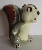 Ceramic figurine of a cartoon squirrel.