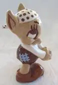 Ceramic figurine of a cartoon pirate.